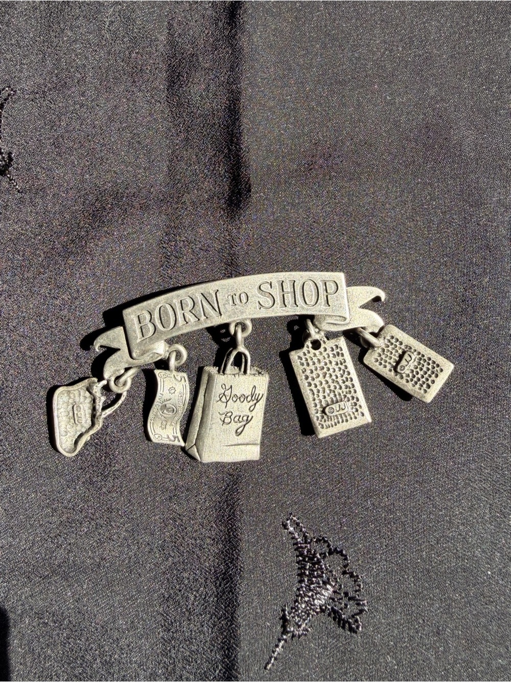 Born to shop brooch